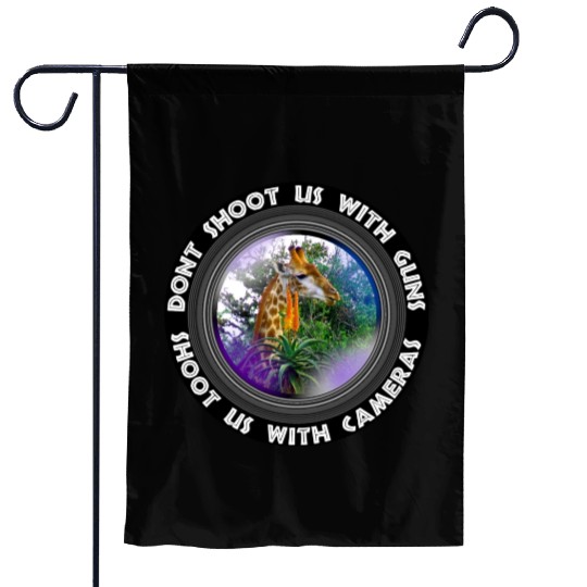Dont Shoot Us Wildlife Conservation Giraffe Aloe Garden Flags