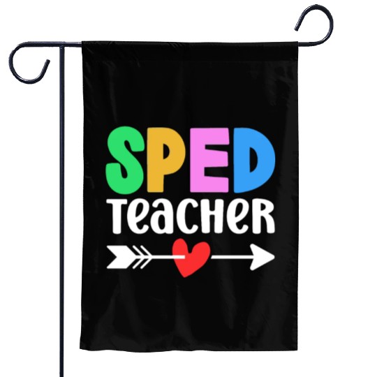 Sped Teacher Special Education Cute Awareness Garden Flags