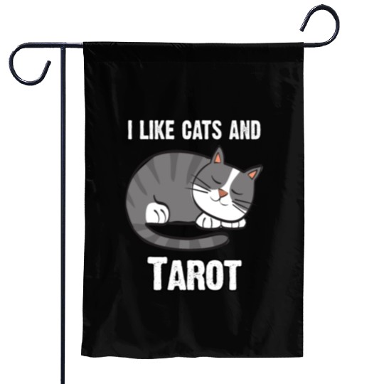 I Like Cats And Tarot - Gift For Cat Lovers Garden Flags