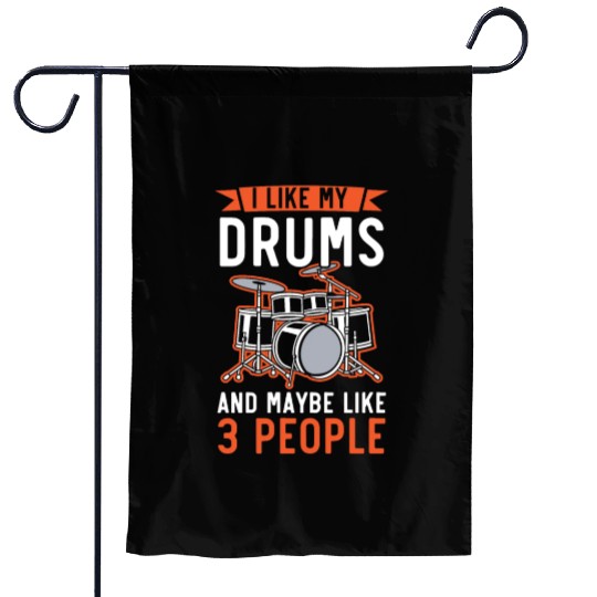 Drummer Musical Instrument Musician Drum Player Garden Flags