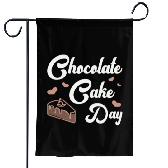 Chocolate Cake Day Dessert Sweet Delicious Fun Garden Flags