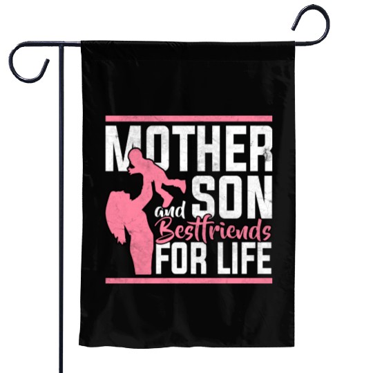 Mother And Son Garden Flags