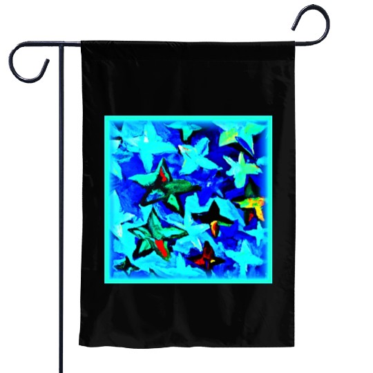 Blue Starry Night Sky Painting. Buy Now Garden Flags