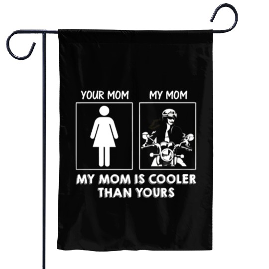 MY MOM Love Motorcycle Garden Flags