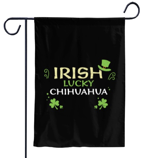 Irish Lucky Chihuahua Garden Flags