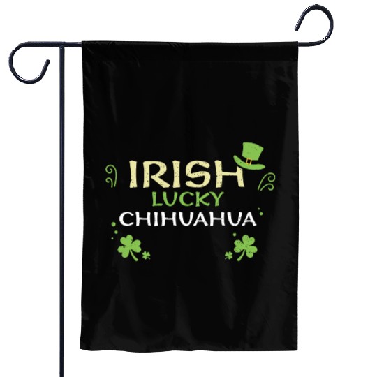 Irish Lucky Chihuahua Garden Flags
