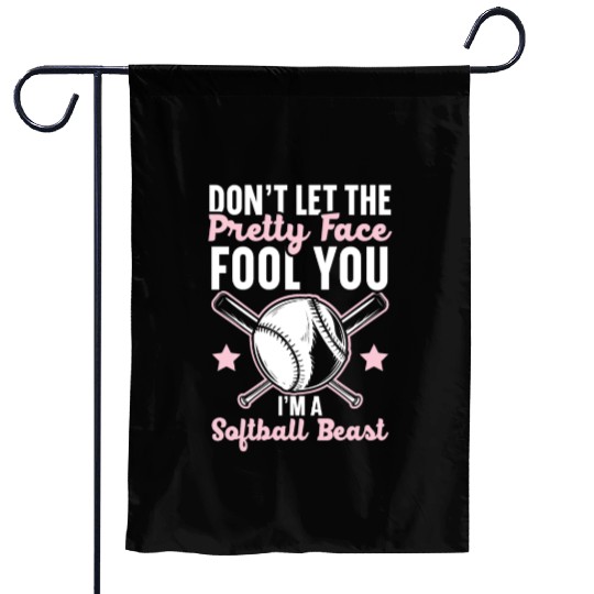 Baseball Girl Baseball Player Baseball Coach Garden Flags
