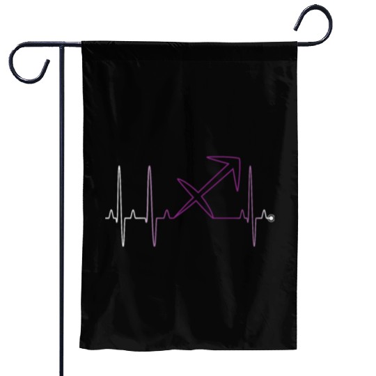 Sagittarius Heartbeat Garden Flags