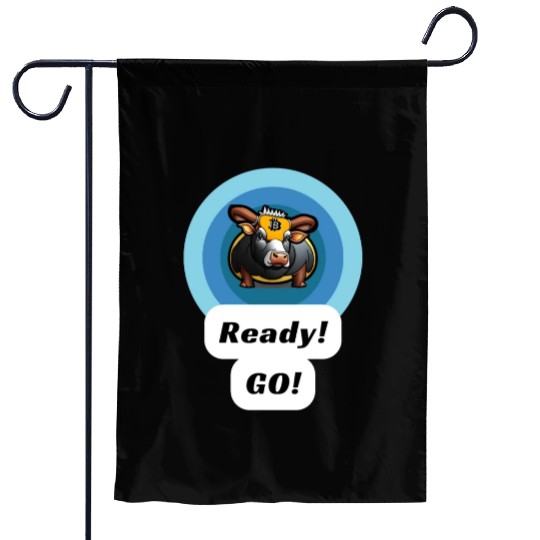 Bitcoin Ready Go Garden Flags