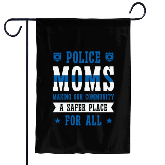 Police Mothers Day Cop Officer Law Enforcement Garden Flags