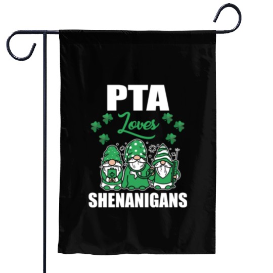 PTA Loves Shenanigans Irish St. Patricks Day Garden Flags