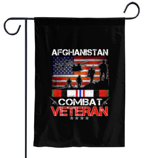 afghanistan combat veteran us veteran military Garden Flags
