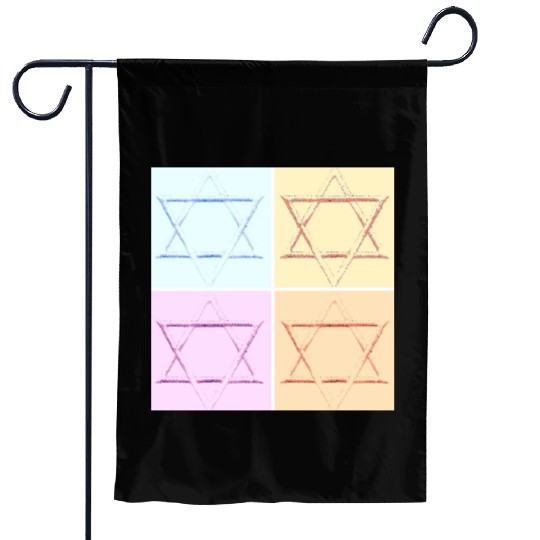 Star of David Design Garden Flags