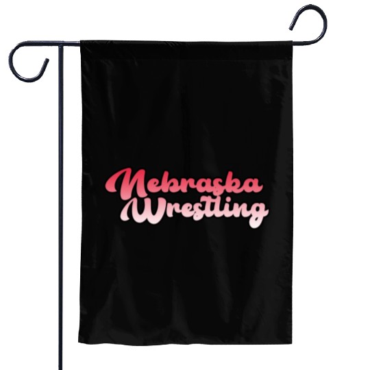Nebraska Wrestling (State Colors) Garden Flags