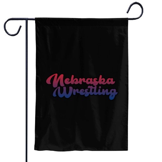 Nebraska Wrestling (USA Colors) Garden Flags