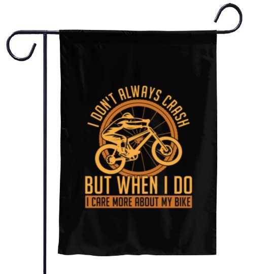 BMX Racing I Don't Always Crash Cycling BMX Rider Garden Flags