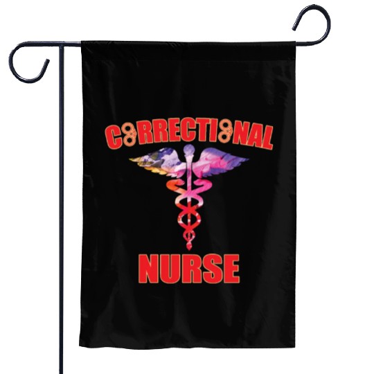 Great Correctional Nurse Design Prison Nurse Garden Flags