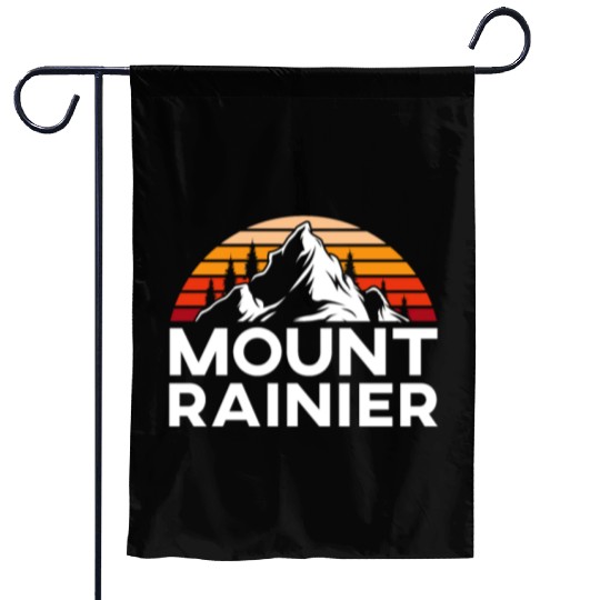 Mount Rainier Mountaineer Summit Sport Hiking Garden Flags