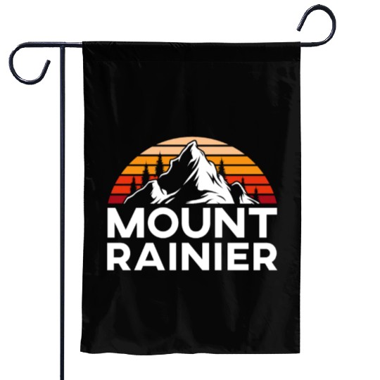 Mount Rainier Mountaineer Summit Sport Hiking Garden Flags