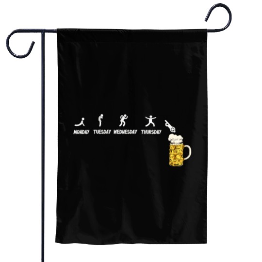 Beer Lover Brewery Funny Drinking Alcohol Party Garden Flags