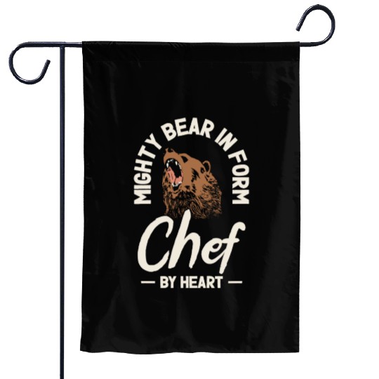 Chef Beast Animal Lover Bear Cooking Garden Flags