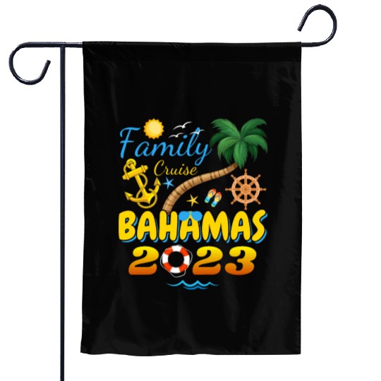Family Cruise The Bahamas 2023 Matching Group Garden Flags