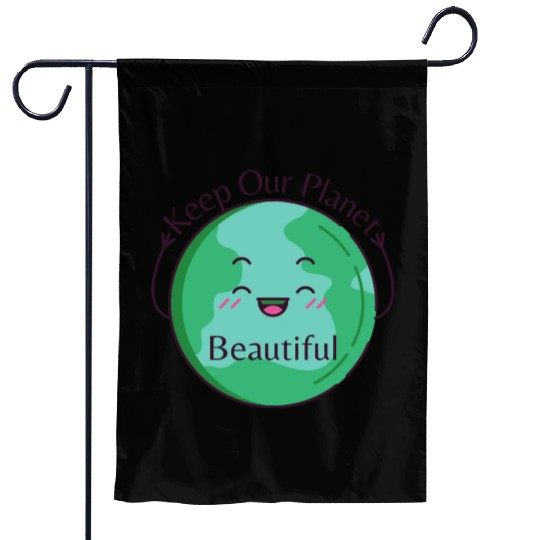 Save The Earth Its The Only Planet With Cat Garden Flags