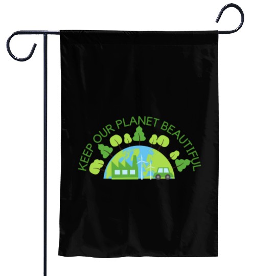 Save The Earth Its The Only Planet With Cat Garden Flags