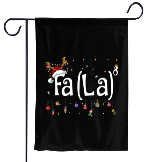 Fa La La 8 Math Teacher Christmas Garden Flags