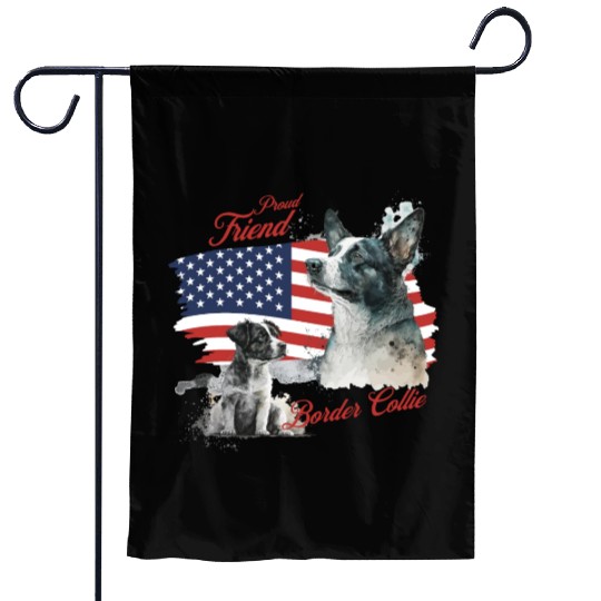 Proud Friend of American Border Collie Dog Garden Flags