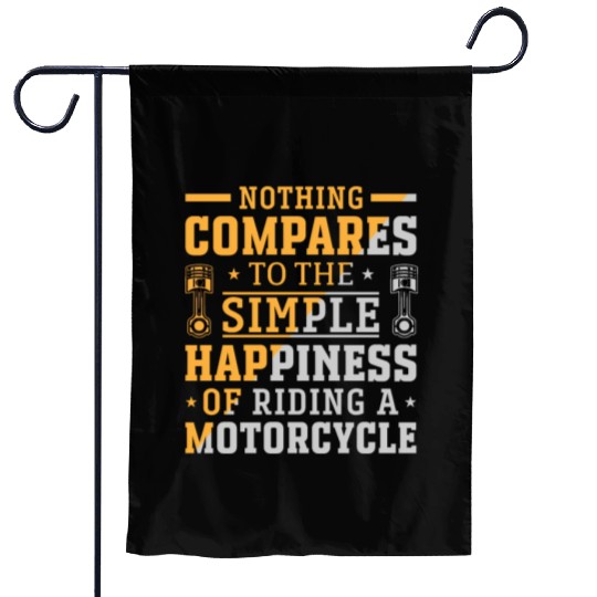 NOTHING COMPARES TO THE SIMPLE HAPPINESS Garden Flags