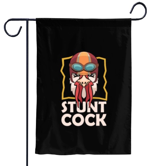 Cock Stunt Cock Chicken Lovers Cock Lover Garden Flags