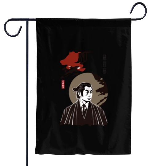 Japan Retro Yakuza Character Garden Flags