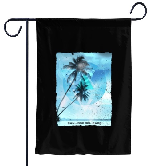 Artistic San Jose Del Cabo Mexico Palm Tree Garden Flags
