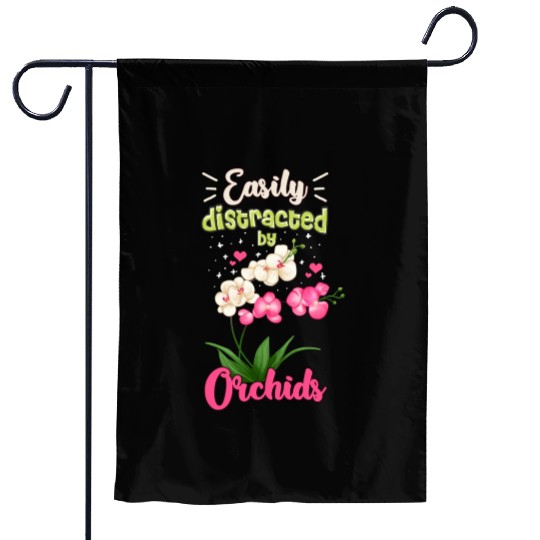 Orchid Flower Lover Art Garden Flags