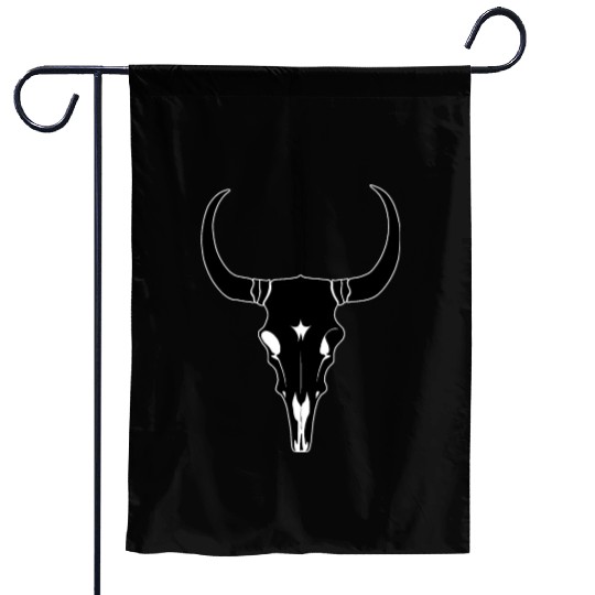 Cattle Skull Cow Skull Rodeo Western Skeleton Garden Flags