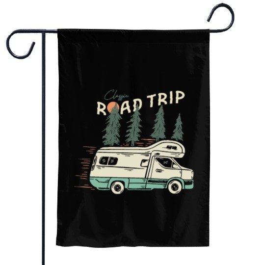 Classic Road Trip Garden Flags