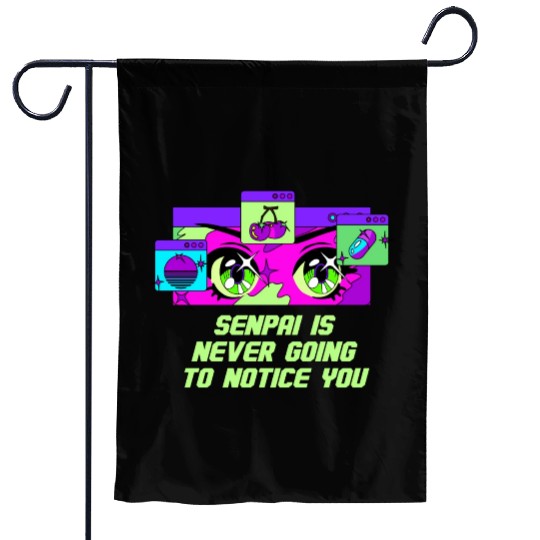Senpai Is Never Going to Notice You Anime Funny Ma Garden Flags