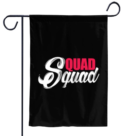Quad Squad ATV Four Wheeler Rider Biker Garden Flags