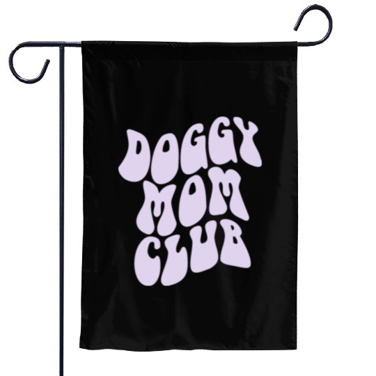 Dog Moms Club retro Pet Lover Garden Flags
