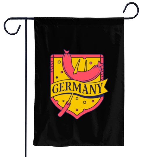 unique funny Germany Flag , German sausages Garden Flags