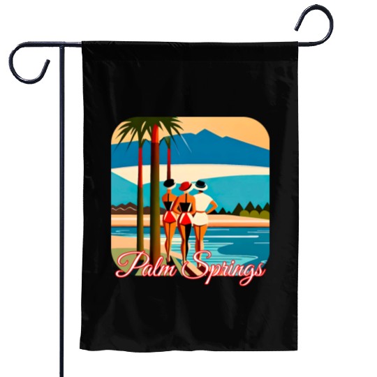 Palm Springs Swim Club Garden Flags