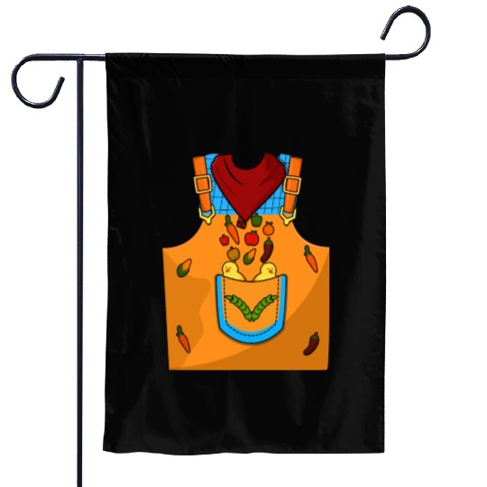 Funny Farmer Farm Costume For Halloween Garden Flags