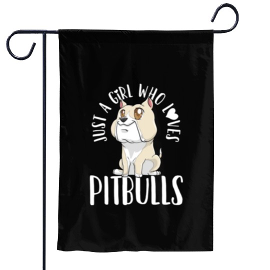 Pitbull Dog Lover Kawaii Garden Flags