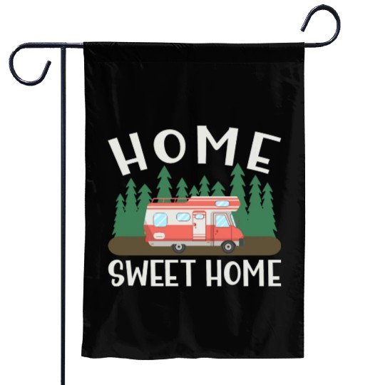 Motorhome Rv Camping Camper Home Sweet Home Garden Flags