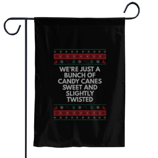 Were Candy Canes Sweet and Twisted Christmas Girlf Garden Flags