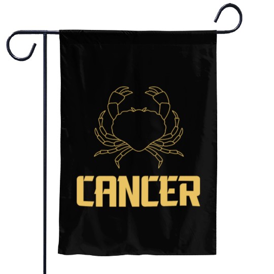 Cancer Zodiac Sign, astrology design, the crab Garden Flags