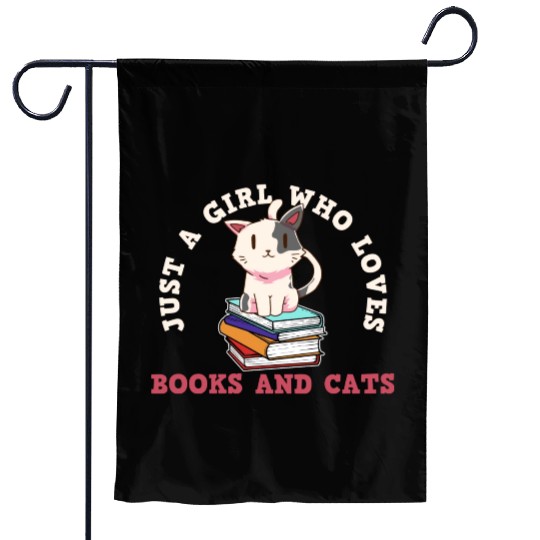 Book Cat Book Lover Cat Lover Garden Flags