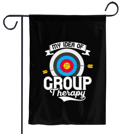 My Idea Of Group Therapy Bow & Arrows Target Arche Garden Flags