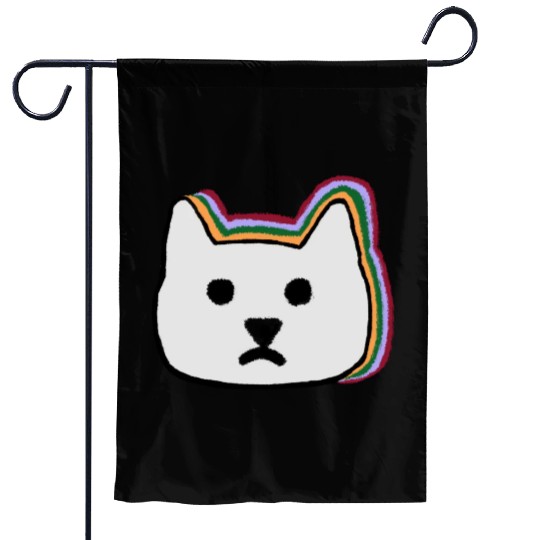 cat face Garden Flags